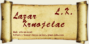 Lazar Krnojelac vizit kartica